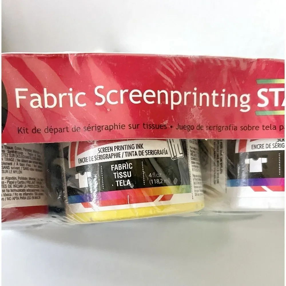 Speedball Fabric Screen‎ Printing Ink Starter Set, 6-Colors, 4-Ounce for...